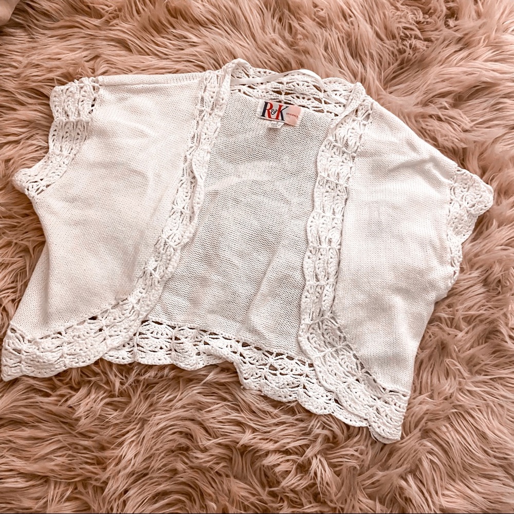 White Cropped Sweater
